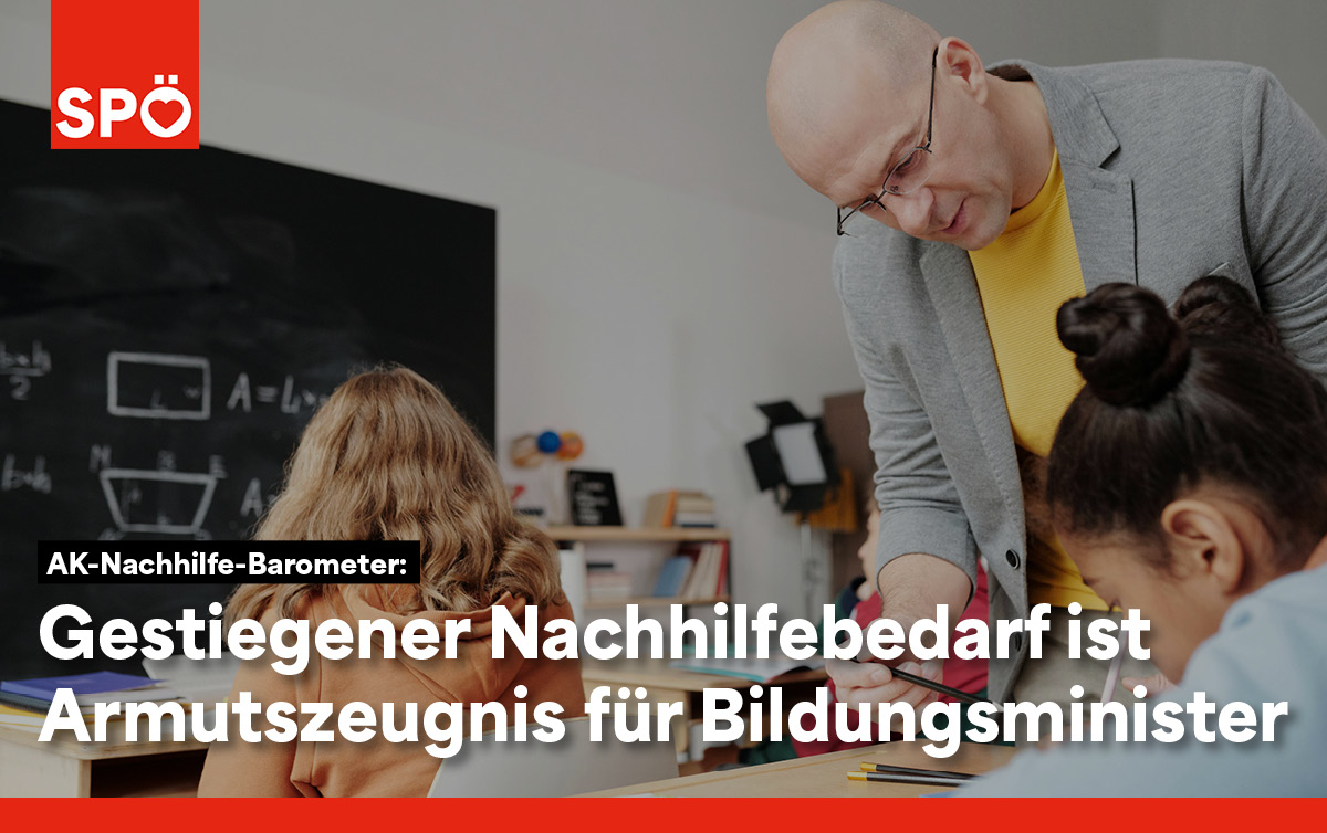 AK Studie Nachhilfe Tanzler SPÖ Schule Bildung